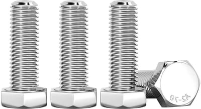 Hoogwaardige M6 x 30 mm Zeskant Schroeven van Staal, 20 Stuks, Geschikt voor Metaal, Bouw en Machines