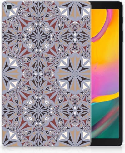 Samsung Galaxy Tab A 10.1 (2019) Tablet Back Cover Flower Tiles