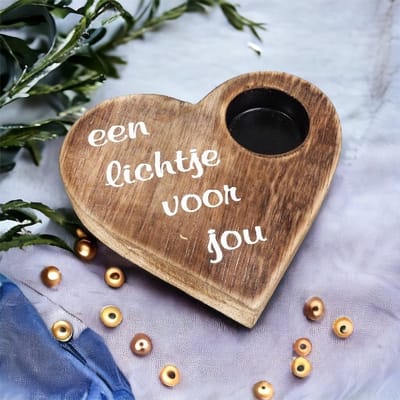 Waxinelichthouder Een Lichtje Voor Jou