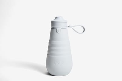 Stojo - Sport Drinkfles 590 ml Cashmere - Siliconen - Grijs -