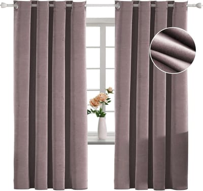 CE - Thermische Verduisteringsgordijnen - Roze - 140x175 cm - 2 Stuks