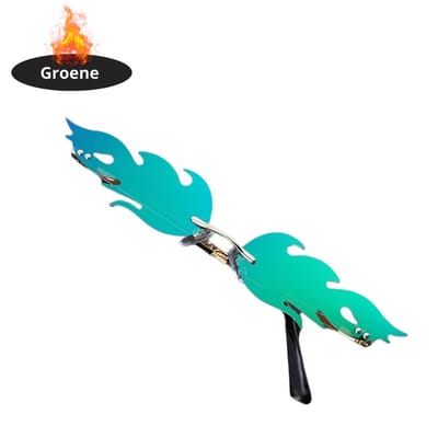 Bovista - Festival Bril - Rave - Space - Techno - Freaky Glasses - Heren - Dames - Zonnebril - Groen