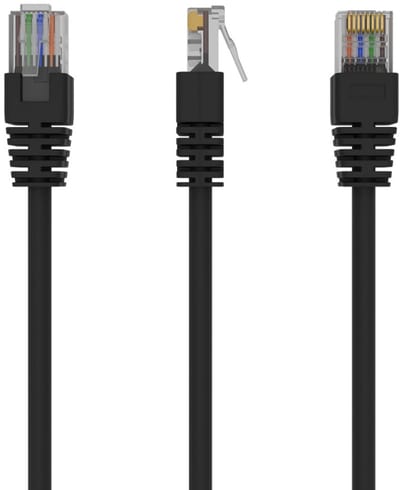 CablExpert PP12-1M/BK - Netwerkkabel, UTP Cat5E, zwart