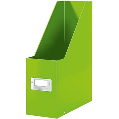 Leitz Click & Store WOW Tijdschriftencassette - Lectuurbak - 77% Gerecycled Karton - 10.3 x 33 x 25.3 Cm (BxHxD) - Groen