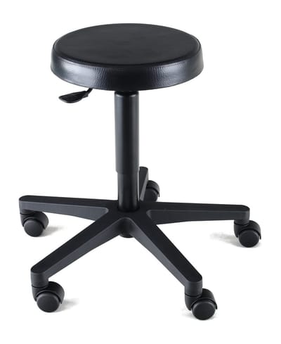 Wesjon - Tabouret PEB3060 Opdik - 1-hendel bediening - zwart - PUR zitting