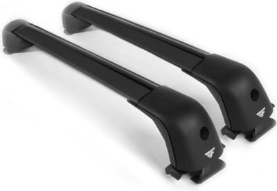 Dakdragers geschikt voor Opel Agila 2000 t/m 2008 open dakrailing - Aluminium - Hoog laadvermogen 100kg - Wingbar Zwart - Merk Farad