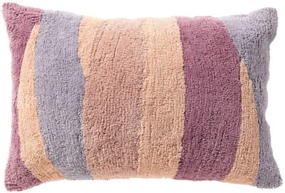Dutch Decor IMME - kussenhoes 40x60 cm - organisch gestreept - Dusky Orchid - paars - met rits - zonder binnenkussen