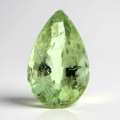 Cavill - Paraiba Toermalijn Edelsteen - 0,21 ct Peervormige Druppel - Groen Facetgeslepen Hanger - Mozambique Edelsteen Luxe