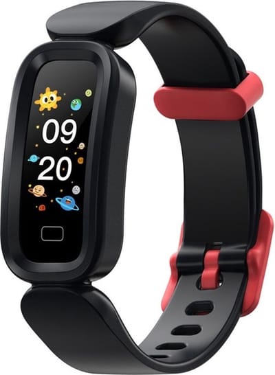 DrPhone Kidstime X12 Kinder Smartwatch 6-12 Jaar – Waterdicht IP68 – Met Hartslagmeter, Stappenteller, Calorieteller & Slaapmonitor – Zwart