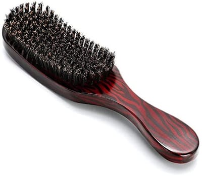 Dailygoods- Haarkam Antiklit - Beuken Hout - Puur Varkenshaar - Grote Gebogen Kam - Haar Styling Borstel - Duurzaam Materiaal - Haarborstel