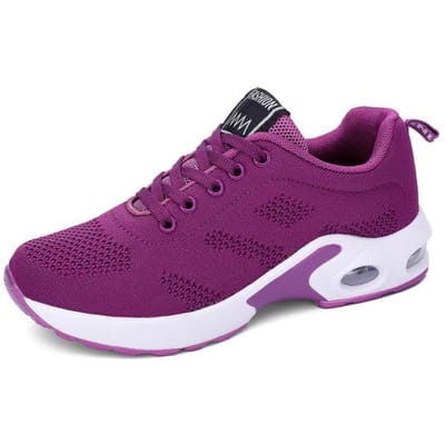 Baskets pour femmes Décontractées Polyvalentes Confortables Chaussures de course Maille respirante Chaussures de course Zapatillas De Deporte De Mujer 38 violet