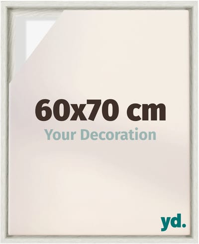 Your Decoration - Baklijst 60x70 cm - White Wash - Baklijst voor Canvas - MDF - Lyon