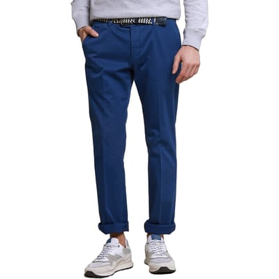 River Woods Basic Chino Stretch Space Size: 46 | Chinos Outlet | Heren | Blauw