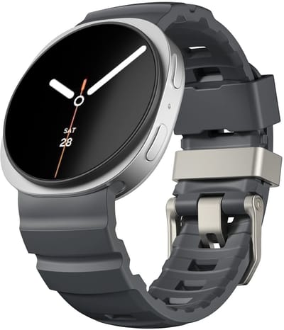 Strap-it Siliconen ‘Extreme’ bandje met gespsluiting geschikt voor Samsung Galaxy Watch 9 (40/44mm) / Watch 8 (40/44mm) / 8 Classic (46mm) - zwart