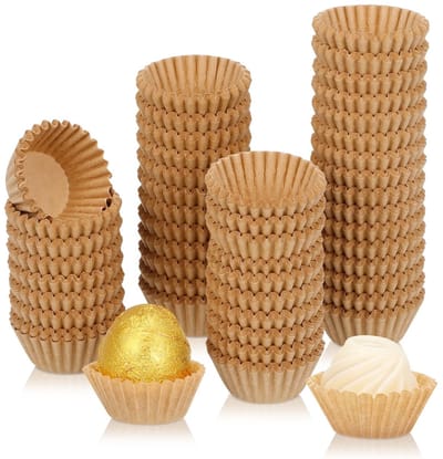 1000 Stuks Papieren Tray voor Snoep, Chocolade, Mini Truffels en Muffins - Ideaal voor Taart en Gebak