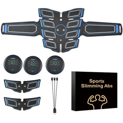Ems Buikspierstimulator Elektrische Tens Puls Massage Therapie Pijnverlichting Digitale Full Body Massager Trainer
