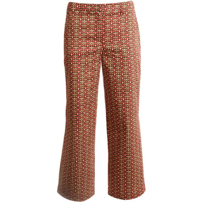 River Woods Reg Waist Wide Leg Ankle Red Maat: W36 | Wijde Broeken Outlet | Dames | Rood