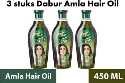 Dabur Amla Haarolie | Hair oil | 450 ml | 3 stuks