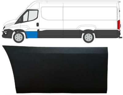 Voordeur sierlijst voor Iveco Daily 2014-2019 / Links