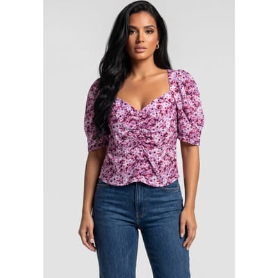 IRO Paris Nunila Top Multico Pink Size: 36 | Blouses Outlet | Dames | Paars