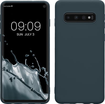 kwmobile telefoonhoesje geschikt voor Samsung Galaxy S10 - Hoesje voor smartphone - Back cover in leisteen