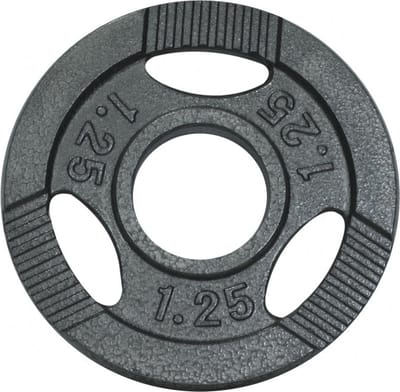 Gorilla Sports Gewicht - Halterschijf - 1.25 kg - Gripper Gietijzer - 50/51 mm