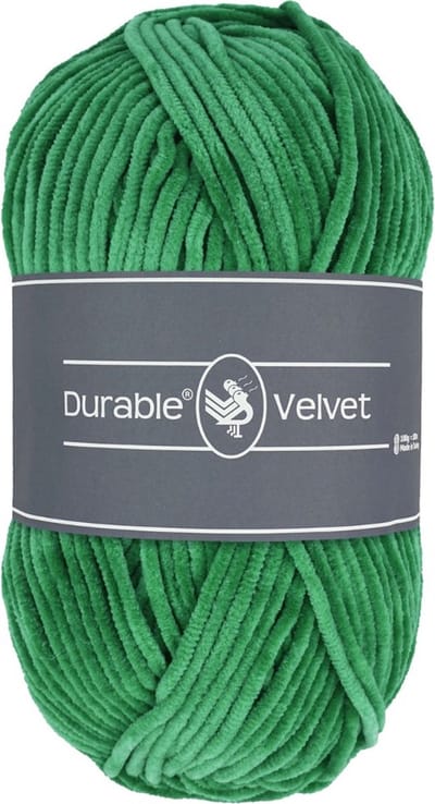 Durable Velvet - 2133 dark mint green - Chenille Garen