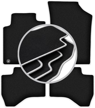 CARLUX-SILVER automatten voor: Peugeot 107 hatchback (2005-2014)