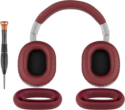 Vervangingsset voor Oorkussens en Hoofdband voor Audio Technica ATH M40, M40X - Comfortabele Oorkussens, Hoofdband Kussens en Siliconen Covers