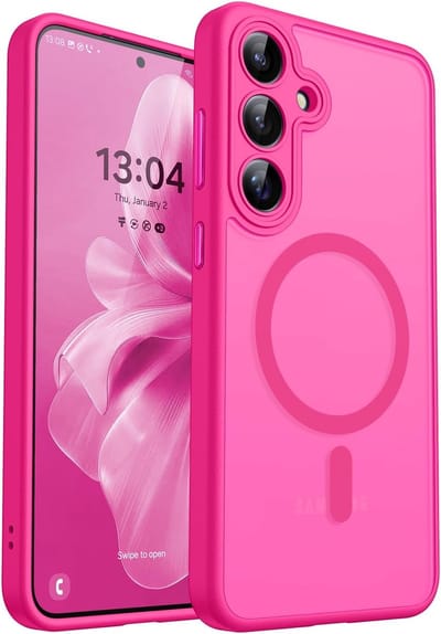 Hoesje Geschikt voor Samsung Galaxy A17 - Roze - Casemania Matte Armor Back Cover - Geschikt voor MagSafe