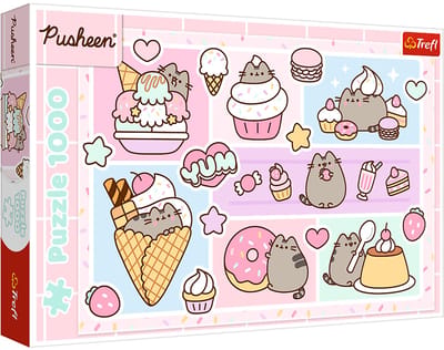 Trefl puzzel Sweet Pusheen - 1000 stukjes karton educatief.
