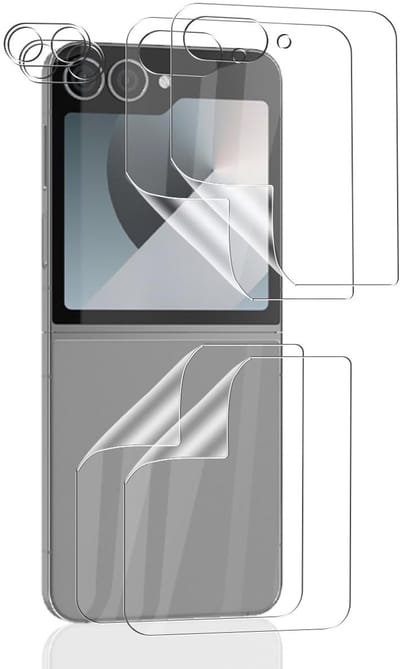 Allecto - Displaybeschermfolie - Galaxy Z Flip 6 - Volledige bescherming - 2 stuks - Krasbestendig - TPU-folie - Geschikt voor Galaxy Z Flip 6 - 2 ...