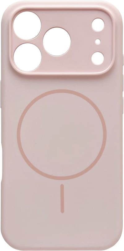 Casemania Hoesje Geschikt voor Apple iPhone 17 Pro - Roze - Zachte Liquid Siliconen Magnetisch Back Cover Case - Geschikt voor MagSafe - Telefoonhoesje met Camera Bescherming