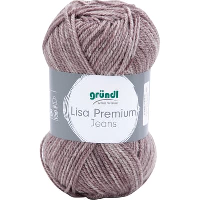 Gründl Wol "Lisa Premium Jeans" - Grijs/bruin gevlekt