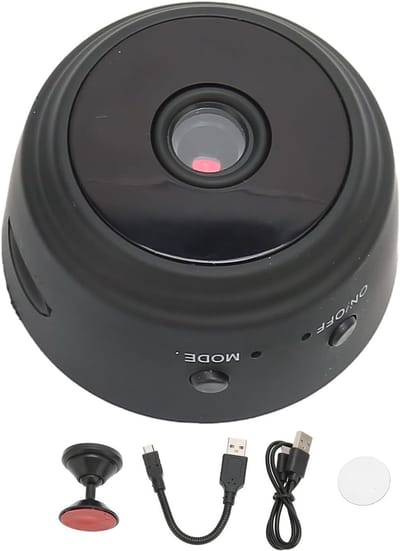 Mini Camera - Oplaadbare Kluis Camera - Thuis Kantoor Beveiliging - 360 Graden Kijkhoek - 1080p Resolutie