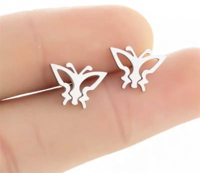 GoedeDoelen.Shop | RVS Oorbellen Vlinder | Vlinder Oorbellen | Butterfly Oorbellen | Hope | Vlinder Van Hoop | Wellness-House