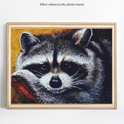 Diamant Schilderij Ronde Steentjes Dieren Afbeelding Kralen Nieuwe Diamant Borduurwerk Huisdecoratie 20X30 gray