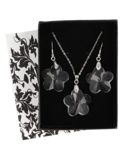 Feng shui bloem hanger / oorbellen set