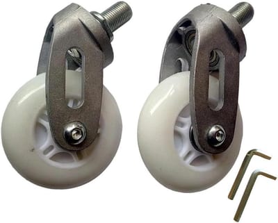 Waveboard Wielen - Casterboard Onderdelen - Outdoor Sport - Aluminium Legering Frame - 80 mm - Wit