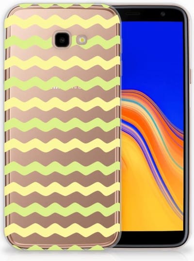 Samsung Galaxy J4 Plus (2018) TPU bumper Waves Yellow