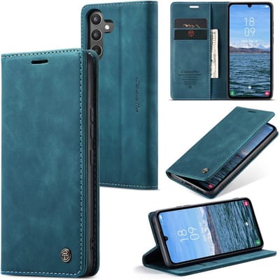 CaseMe Hoesje - Geschikt voor Samsung Galaxy A34 Hoesje - CaseMe 013 Book Case - Blauw