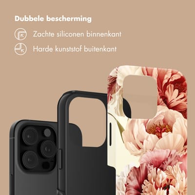 Selencia Hoesje - Geschikt voor Apple iPhone 16 Pro Max - Backcover - Vintage Peony