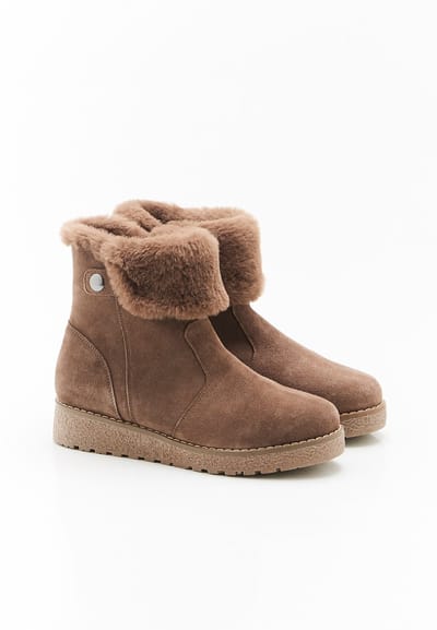 Damart - Gevoerde Thermolactyl boots - Dames - Bruin - 37