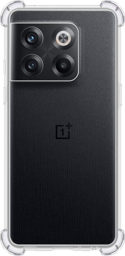 Hoes - Geschikt voor OnePlus 10T - Sterk & Shockproof - Siliconen Case - Back Cover - Telefoon Hoesje Shock Proof - Transparant