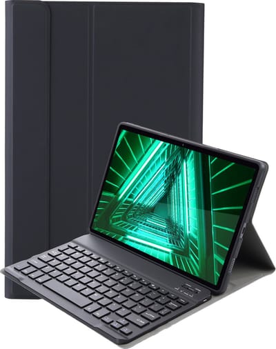 Hoes - Geschikt voor Lenovo Tab M10 FHD Plus (2e / 2nd Generatie) - Toetsenbord Case - Keyboard Book Cover - Hoesje - Zwart