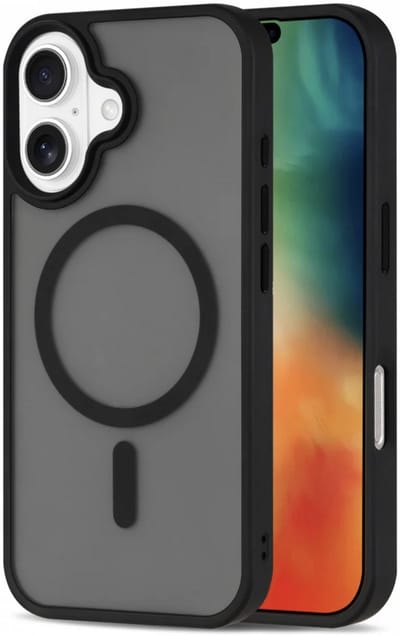 YPCd MagSafe Backcover Geschikt voor Apple iPhone 16 Plus – Shockproof TPU - Hard PC Achterkant – Sterke MagSafe Magneet – Camera Bescherming – Zwart