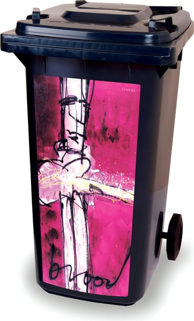 Container sticker - Herman Brood - Purple Haze - kliko sticker - afvalbak stickers - vuilnisbak - CoverArt