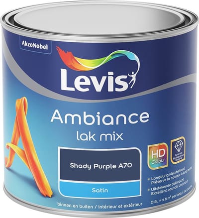 Levis - Ambiance Lak Satin Mix - Shady Purple A70 - Mengverf - 0,5 L