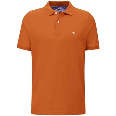 Fynch-Hatton Polo Uni Cotton Burnt Orange / male