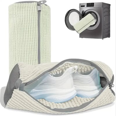 Grote Schoenwaszak Anti-Slijtage 360° Driedimensionale Bescherming Wasmachine Universeel - Zware Rits Wasbaar (- Herbruikbare Sneakers/Kleding Waszakken, Reizen & Cadeaus Favoriete Keuze), Waszakken